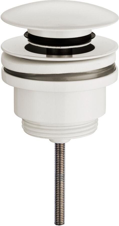 Wiesbaden Clickwaste Afvoerplug Caral 5 4" Glans Wit