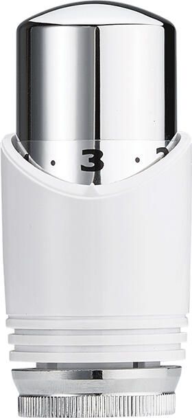 Sanifun Riko luxe thermostaatknop M-30 wit chroom. - Foto 2