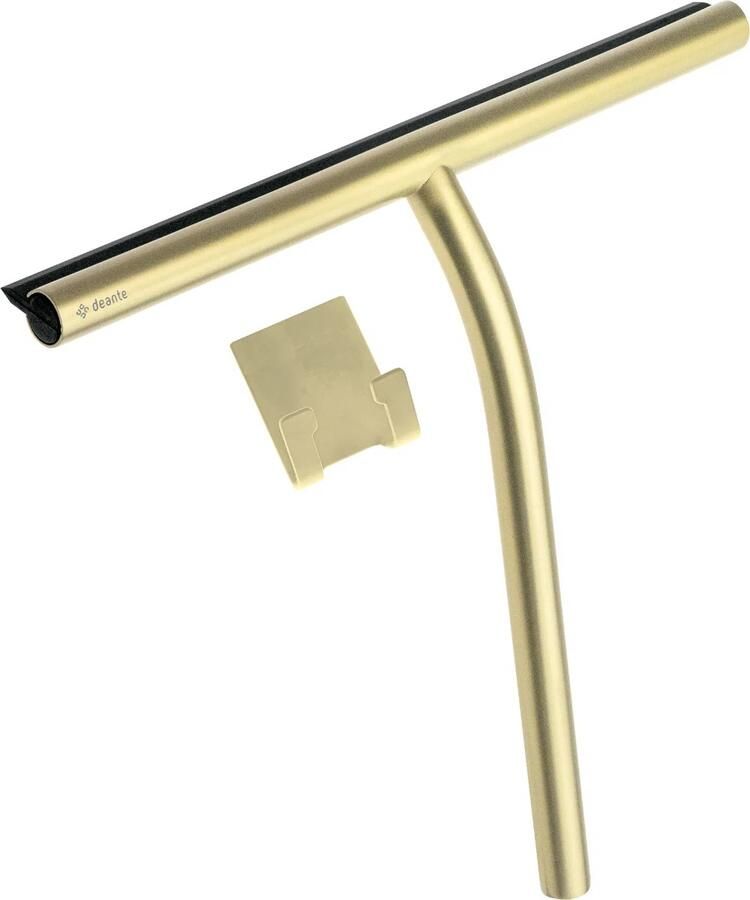 Sanifun SILIA Douchewisser Goud– Luxe Watertrekker van RVS&Rubber met Ophangbeugel