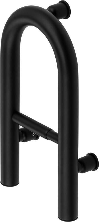 Sanifun Silia Wandbeugel Nero– 2-in-1 Toiletrolhouder – Draagkracht 150 kg – Veilig&Stijlvol– Mat Zwart