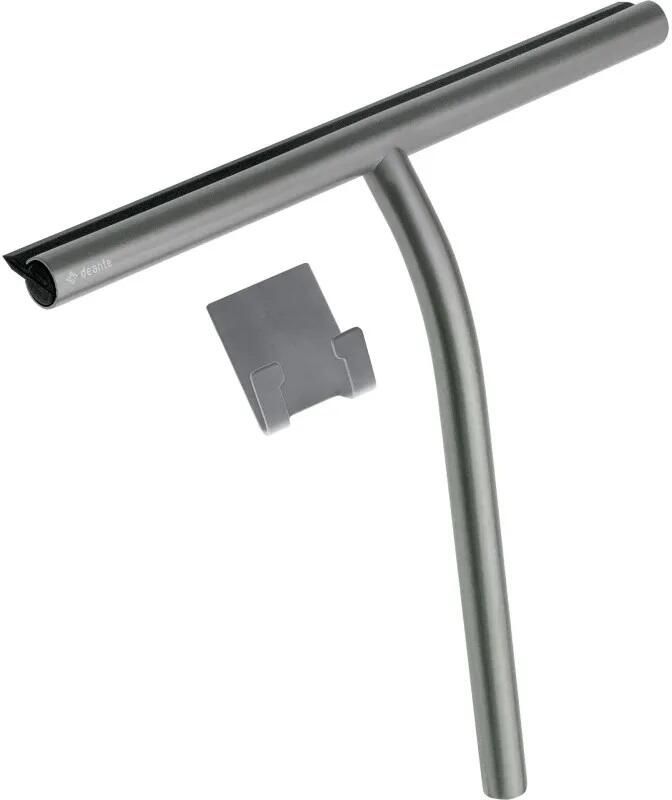 Sanifun SILIA Watertrekker Titanium– Douchewisser van RVS&Rubber met Ophangbeugel