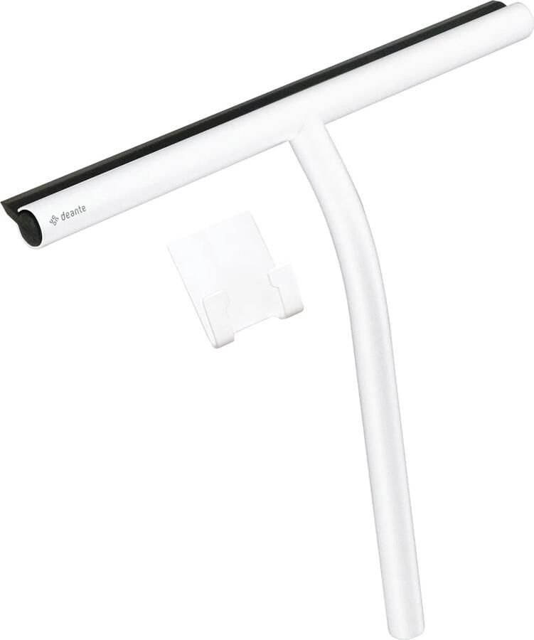 Sanifun SILIA Watertrekker Wit– Douchewisser van RVS&Rubber met ophangbeugel