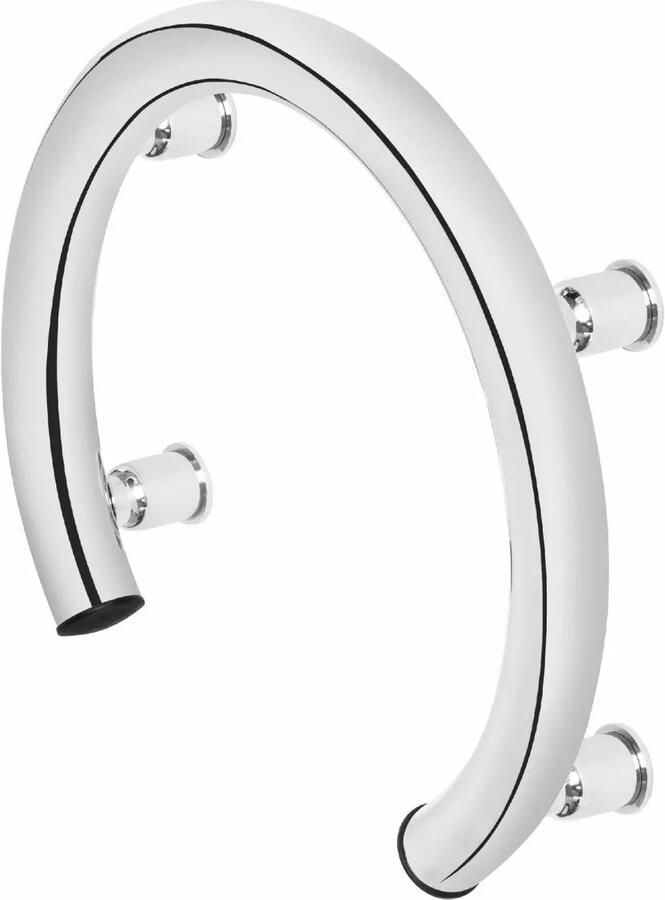 Sanifun Stun muurbeugel hoefijzermodel– zilverkleurig gepolijst staal – 150 kg