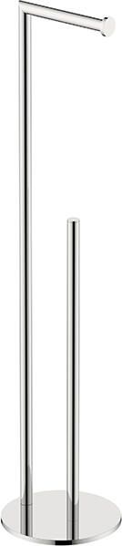 Sanifun vrijstaande toiletrolhouder met reserverolhouder Jessie Chroom 71.