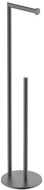 Sanifun vrijstaande toiletrolhouder met reserverolhouder Jessie Gunmetal 71.