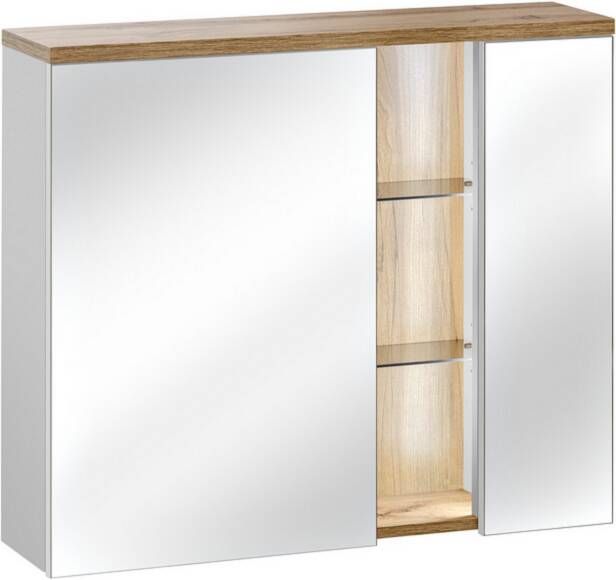 Sanifun spiegelkast Bahama White 80 x 70.