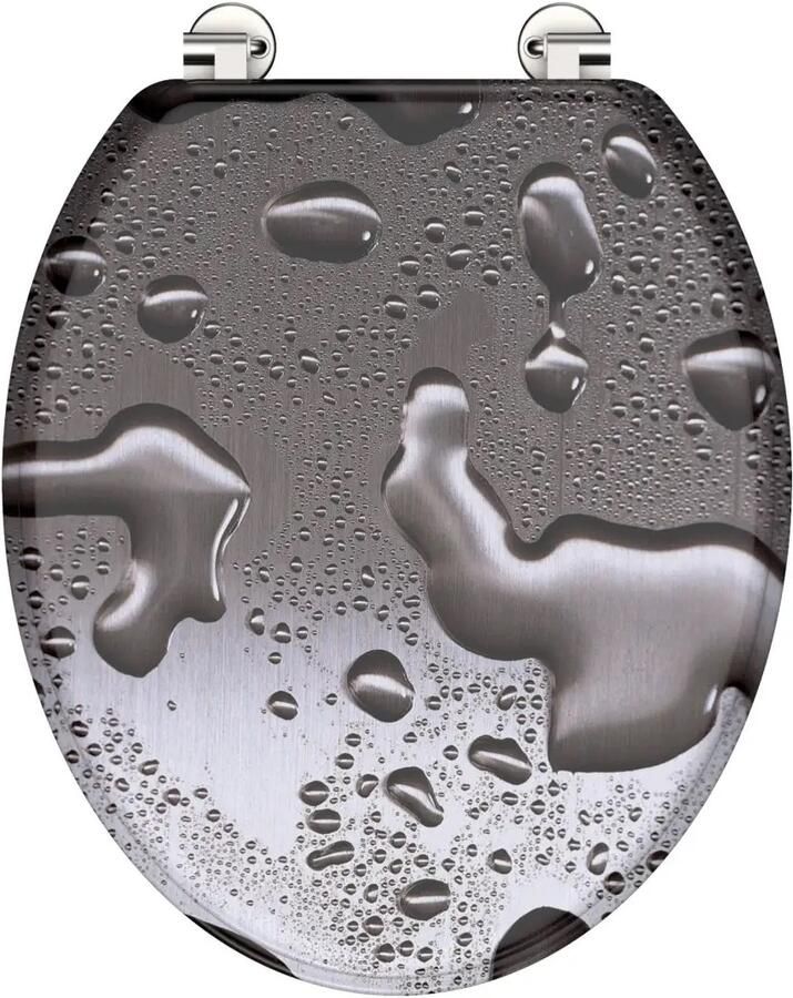 Schütte MDF WC-Bril GREY STEEL – duurzame en stijlvolle toiletzitting