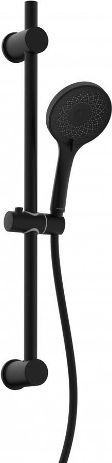 Schütte RAVEN Doucherail Set– Mat Zwart | 3 Straalsoorten Antikalk&Waterbesparend