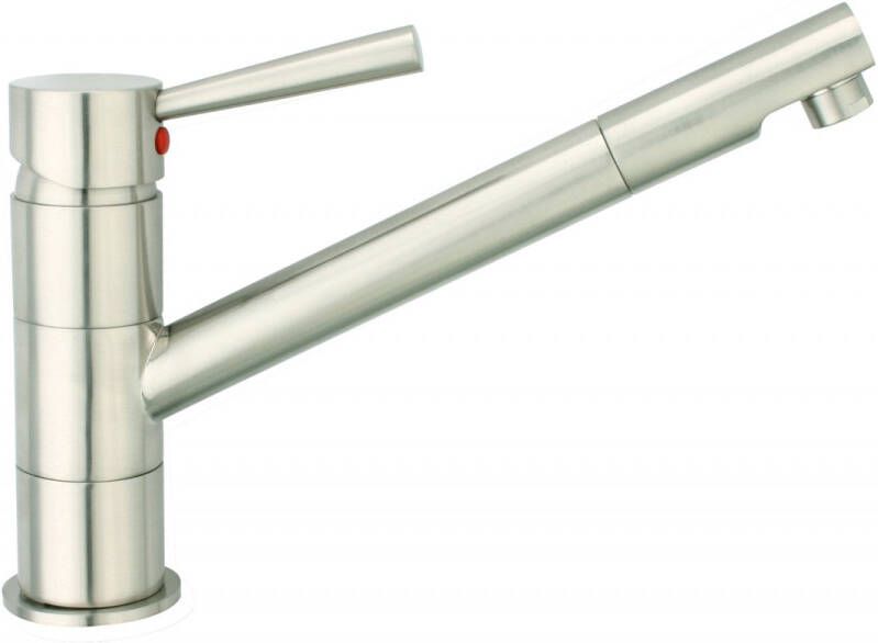 Schutte CORNWALL ééngreepsmengkraan keuken roestvrij staal-look - Foto 2