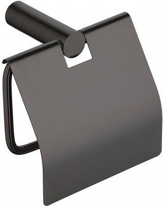 Wiesbaden Ida toiletrolhouder met klep wandmontage gunmetal - Foto 2