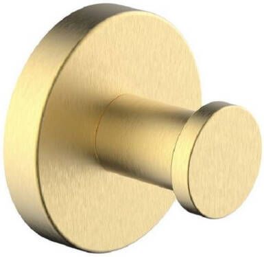 Wiesbaden Alonzo handdoekhaak groot 5 x 5 x 4 cm geborsteld messing