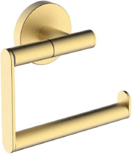 Wiesbaden Alonzo toiletrolhouder zonder klep 11 x 12 7 x 5 cm geborsteld messing - Foto 3