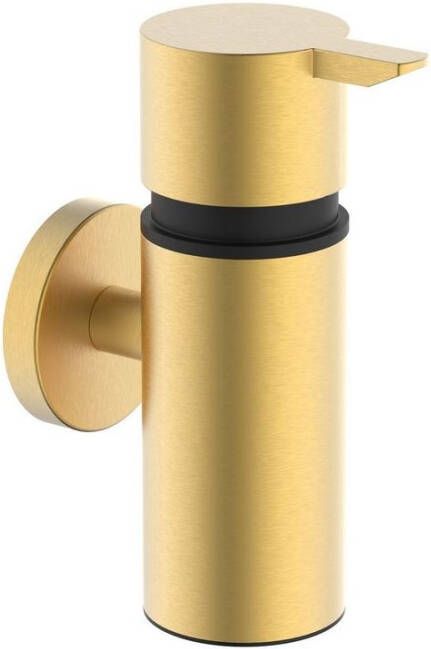 Wiesbaden Alonzo zeepdispenser 90 ml 14 x 5 x 9 8 cm geborsteld messing