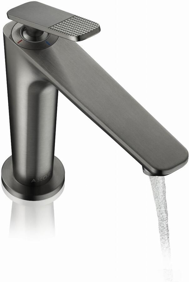 AXOR Hansgrohe Citterio C wastafelkraan 125 CoolStart m. afvoerplug m. cubic cut brushed black chrome 1508091