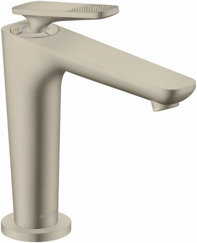 AXOR Hansgrohe Citterio C wastafelkraan 125 CoolStart m. afvoerplug m. cubic cut brushed nickel 49041820