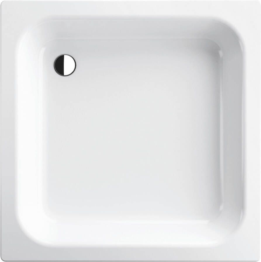 BETTE Ultra Douchebak vierkant super vlak 90mm afvoer anti-slip 800 x 800 x 150mm (LxBxH) wit
