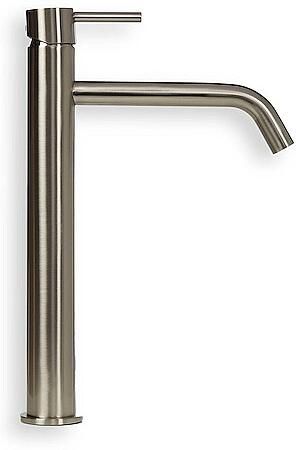 BLUE LABEL Brondby XL wastafelkraan high rise cold start geborsteld nikkel FK-0326XL-BN