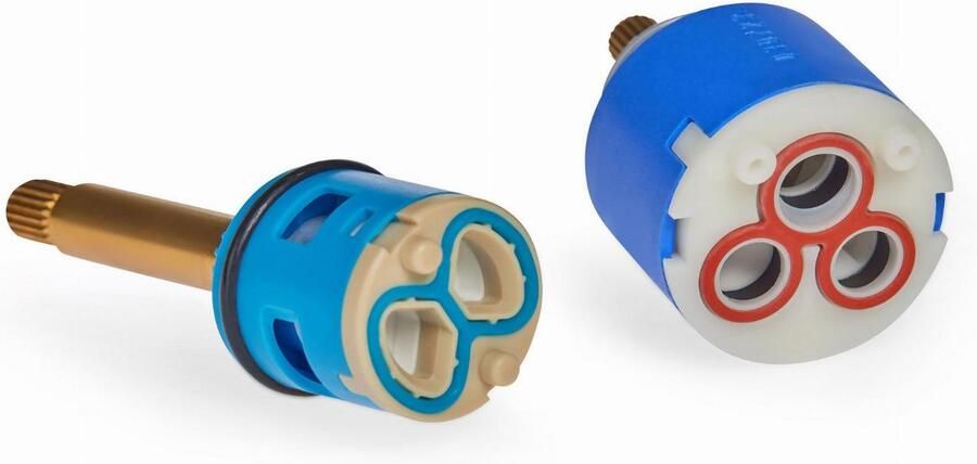 BLUE LABEL diverter + cartridge set voor buitendouche