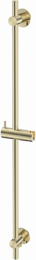 BLUE LABEL glijstang 90 cm met wateraansluiting messing muurbevestiging ABS messing glijstuk 19mm geborsteld goud FK-T0901-BB