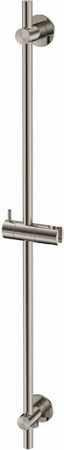 BLUE LABEL glijstang 90cm met wateraansluiting messing muurbevestiging ABS messing glijstuk 19mm geborsteld nikkel FK-T0901-BN