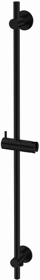 BLUE LABEL glijstang 90cm met wateraansluiting messing muurbevestiging ABS messing glijstuk 19mm mat zwart FK-T0901-MB