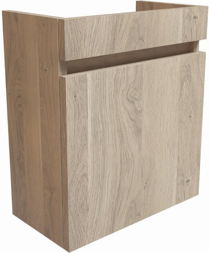 BLUE LABEL Mette onderkast 1x deur links en rechts te monteren greeplijst in kleur meubel 40cm Urban Oak 50x40x22 (hxbxd)