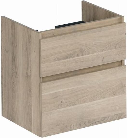 BLUE LABEL Mette onderkast 2x lade greeploos 2x greeplijst in kleur meubel 1x uitsparing 60cm urban oak 60x60x9 (hxbxd)