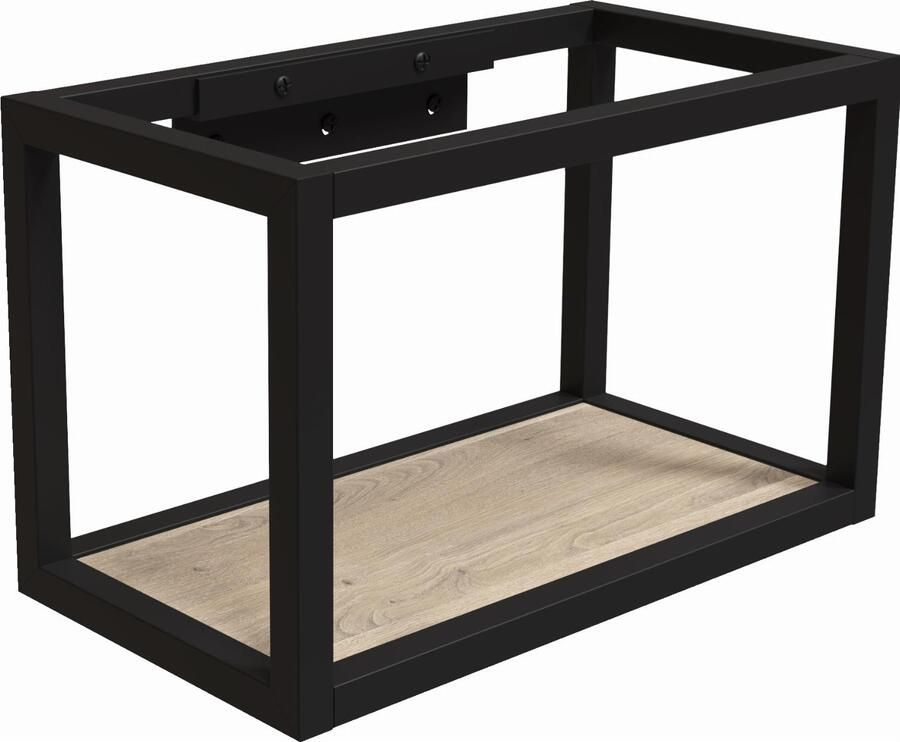 BLUE LABEL Mette Stalen frame voor fontein met inlegplank in urban oak 25x39 5x21 5 (hxbxd)