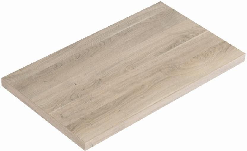 BLUE LABEL Mette Topblad in HPL zonder gaten 80cm Urban Oak 3 8x80x46 (hxbxd)