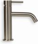 BLUE LABEL Brondby wastafelkraan cold start eengreeps geborsteld nikkel - Thumbnail 1