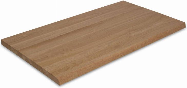 BLUE LABEL Hylde eikenhouten wastafelblad 150x50x3 cm 'inclusief wax olie exclusief beugels inclusief 1 blik olie wax - Foto 2