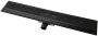 BLUE LABEL RVS douchegoot 90 cm met flens rooster zwart SD90VSTBL - Thumbnail 1