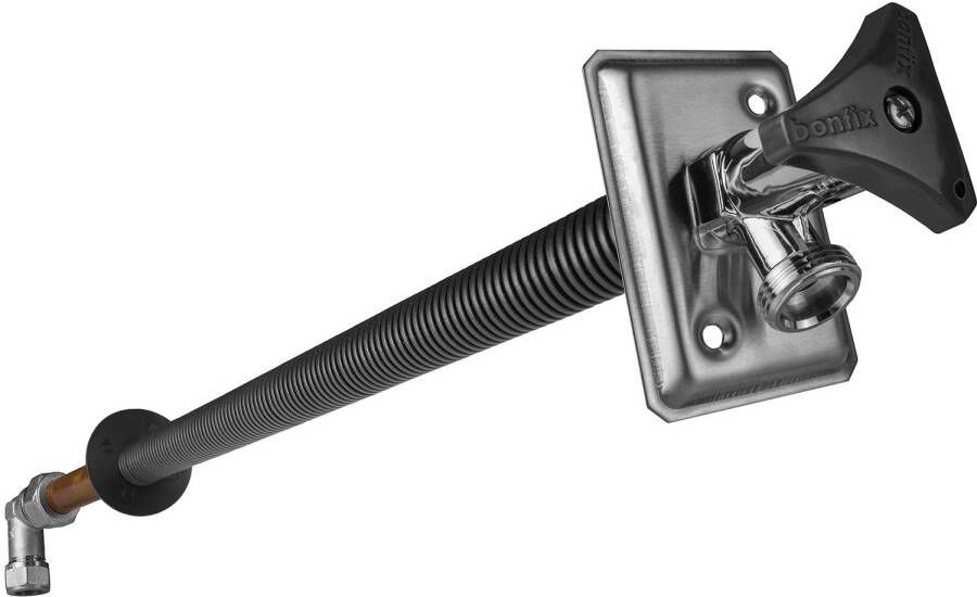 BONFIX Bonfdix buitenkraan vorstvrij met gevelplaat met slangwarte bovendeel niet keramisch 1 2'' wand messing - Foto 2