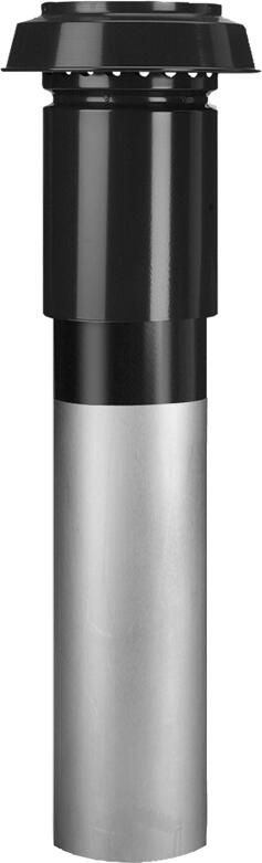 BURGERHOUT dakdoorvoer ventilatie geisoleerd O180mm aluminium isolatiemateriaal EPS lengte 11675mm zwart RAL9005 - Foto 2