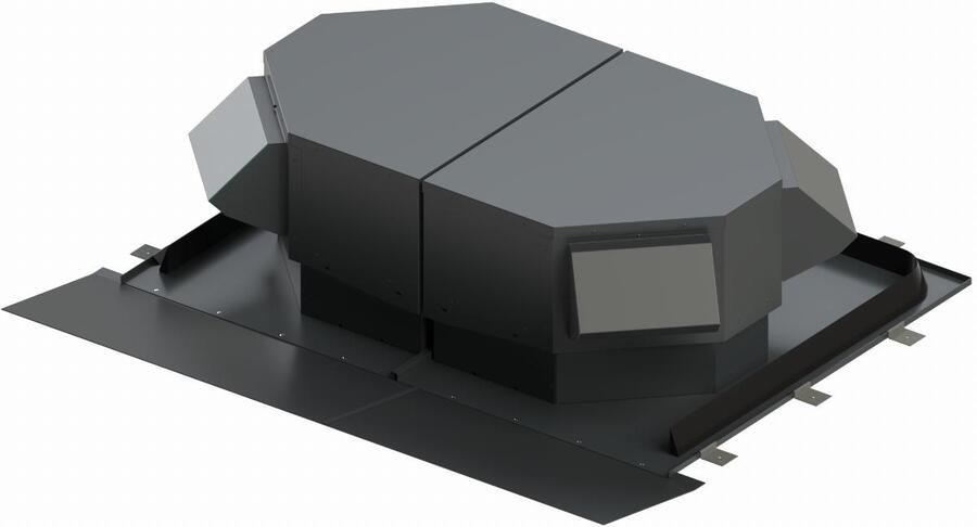 BURGERHOUT Elytra gecombineerde dakdoorvoer modulair horizontaal 250 mm 400480802