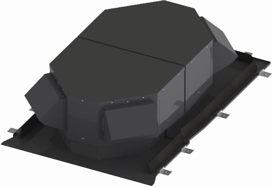 BURGERHOUT Elytra gecombineerde dakdoorvoer modulair verticaal 250 mm 400480800