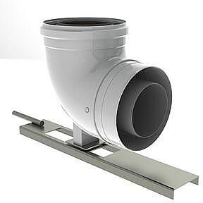 BURGERHOUT Flex bocht m. ondersteuning 60 100mm naar 80 125mm TwinFlex concentrisch 400470271