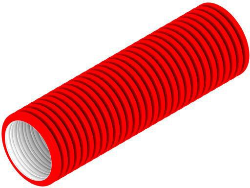 BURGERHOUT Hybalans Plus flexibel kunststof kanaal ten behoeve van afvoerlucht rood rol 50 meter 400470401