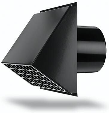 BURGERHOUT WTW-3000 geveldoorvoerconstructie 180 mm zwart 400452721