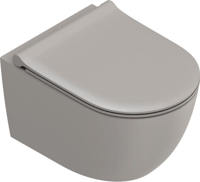 CATALANO Sfera Tonalita wandcloset Silentech Twinglaze zonder spoelrand 50cm mat tortora 0511500032
