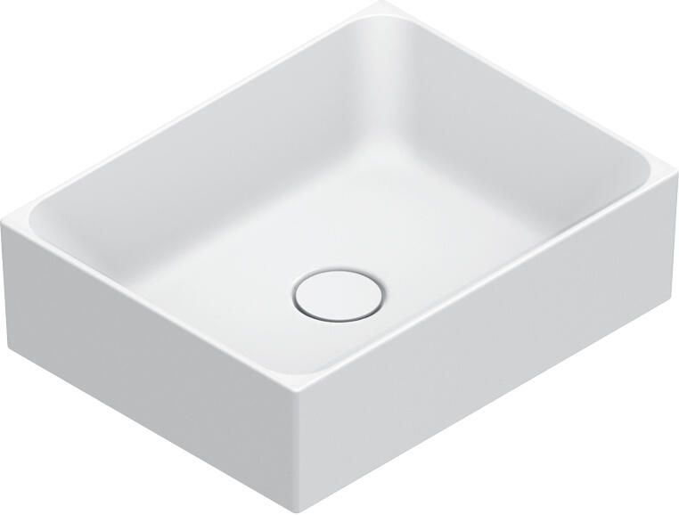 CATALANO Tonalita Premium waskom antibacterieel zonder overloop. 45x35 cm h13 cm. Mat wit