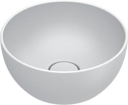 CATALANO Tonalita Sfera rond waskom antibacterieel zonder overloop. 32 cm diameter h14 cm. Mat wit
