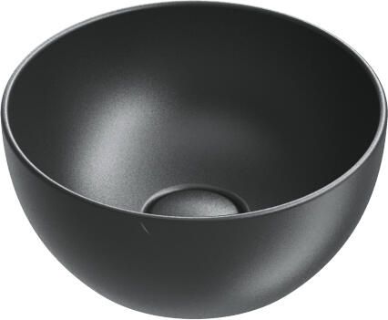 CATALANO Tonalita Sfera rond waskom antibacterieel zonder overloop. 32 cm diameter h14 cm. Mat zwart