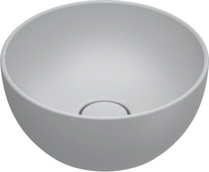 CATALANO Tonalita Sfera rond waskom antibacterieel zonder overloop. 32 cm diameter h14 cm. Mat cement