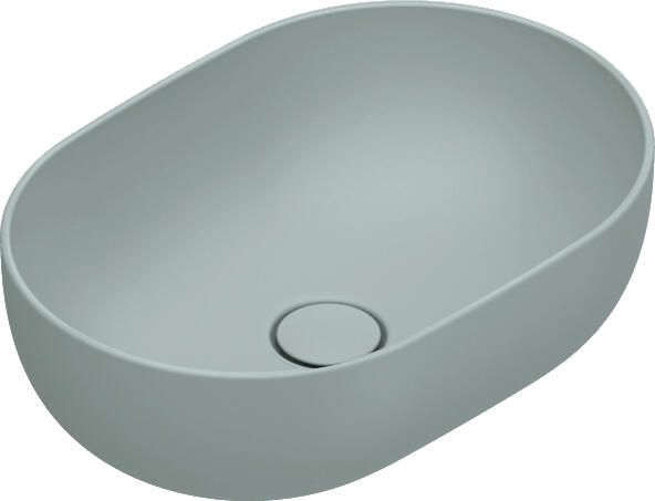 CATALANO Tonalita Sfera waskom antibacterieel zonder overloop. 50x35 cm h16 cm. Mat acqua