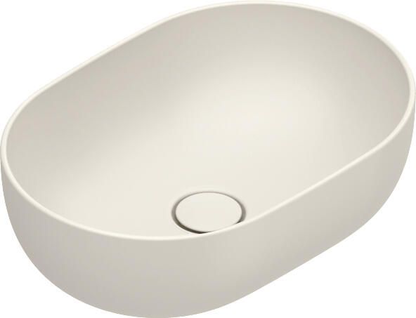 CATALANO Tonalita Sfera waskom antibacterieel zonder overloop. 50x35 cm h16 cm. Mat lino