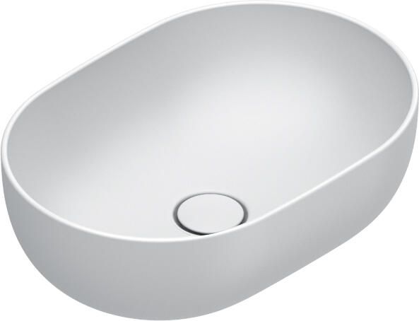 CATALANO Tonalita Sfera waskom antibacterieel zonder overloop. 50x35 cm h16 cm. Mat wit