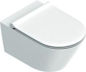 CATALANO Zero wandhangend toilet 55x35cm wit mat + Newflush met gratis toiletblokhouder en 8 Duofresh sticks - Foto 3