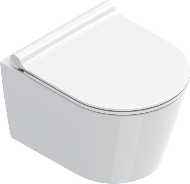 CATALANO Zero wandcloset randloos Newflush keramiek 460x350mm wit met gratis toiletblokhouder en 8 Duofresh sticks - Foto 2