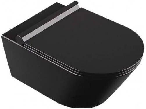 CATALANO New Zero wandcloset 55X35 cm mat zwart met gratis toiletblokhouder en 8 Duofresh sticks - Foto 1